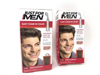 Two boxes Just For Men easy comb in color medium