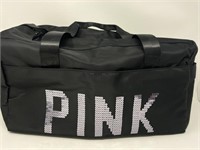 New Duffle Bag Sequined Pink on Front
