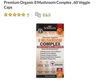 Schwartz Premium Organic 8 Mushroom Complex
