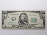 1950B US $50 Dollar Bill