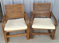 2 Safavieh Chairs with Cushions