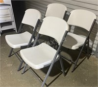 (4) LIFETIME Commercial Grade Folding Chairs