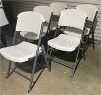 (5) LIFETIME Commercial Grade Folding Chairs