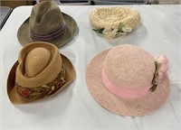 4 Vintage Hats