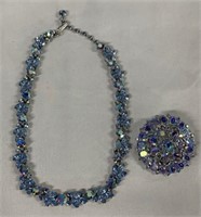 Trifari Costume Brooch and Necklace
