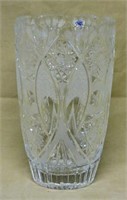 Czechoslovakian Cut Crystal "VR" Vase.