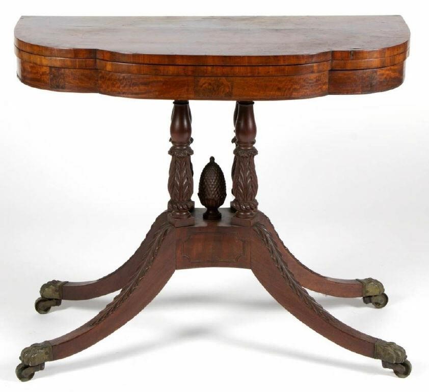 Duncan Phyfe (attributed) Classical card table