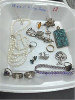 18 Pcs. Sterling Jewelry