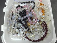 16 Pcs. Glass & Crystal Vintage Jewelry