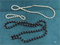 Pearl Bracelet/Necklace, Onyx Necklace