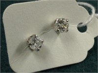 Pr 14K Diamond Stud Earrings