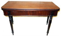 ANTIQUE COUNTRY SHERATON DINING TABLE