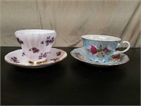 (2) Tea Cups With Saucers