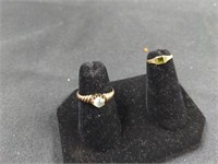 2 Victorian 10K Rings