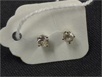 14K Diamond Stud Earrings