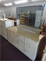 6 Drawer Dresser with Mirror (55" x 19" x 30")