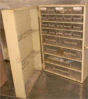Metal Cabinet with Cubbies