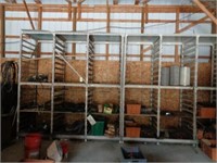 2 sections of commerical shelving - apprx. 10'H