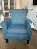 BLUE UPHOLSTERED CHAIR