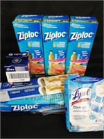 Ziplock bags/ Lysol / kitchen items