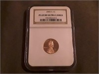 PF 69 RD ULTRA CAMEO 2005 S PENNY GRADED