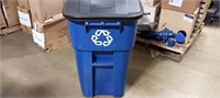 Rubbermaid 50 Gal. Blue Recycling Can