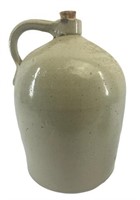 Vintage Stoneware Crock Jug with Single Handle