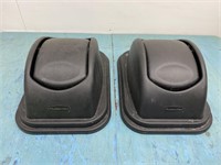 Pair Of Rubbermaid Flip Lids