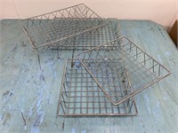 (4) Wire Display Baskets