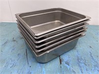 1/2 Size S/S 4" Deep Steam Pan