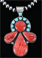 Navajo Yazzie Kingman & Spiny Oyster Necklace