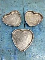 3 Heart Shaped Cake Pans
