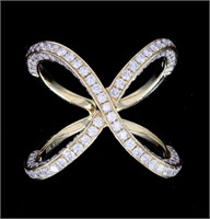 Beautiful Infinity 18K Ring w/ 3.87ct. of Diamonds