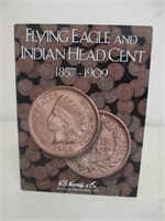 Cent Book w/ 26 Indian Head Pennies - As