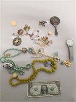 Nice Jewelry Lot - Cameo, Watch & More