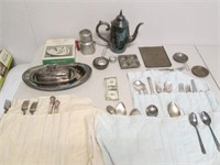 Vintage Silverplate & Add'l Metal Collectibles