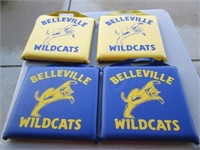4 Belleville Wildcats Stadium Cushions