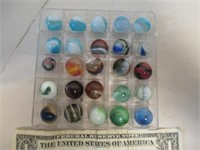 Nice Marble Lot in Divided Plastic Case - Peltier