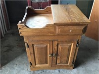 NICE SIZE SMALLER WOOD DRY SINK