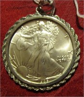 1986 Silver Eagle in Bezel