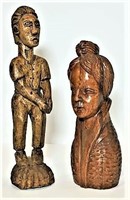 Wood Carved Figural Sculptures