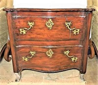 French Commode Solid Wood with Brass