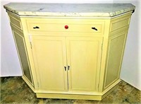 Marble Top Console Cabinet