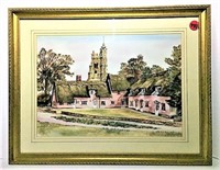 Shanus Church Watercolor in Frame