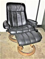 Swivel Chair with Footstool