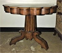 Pedestal Occasional Table with Flower
