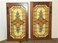Stained Leaded Glass Doors