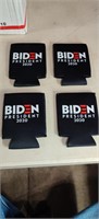 (4) Biden For President Can Coozies   Printed on