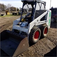 Bobcat 642B gas skid loader, 1518 hours, runs good