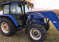 NEW HOLLAND TL100A MFWD Tractor w/NH 52LC loader,